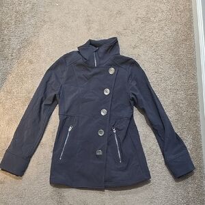 prAna Martina Water Resistant Jacket In Charcoal Gray Color Size XS